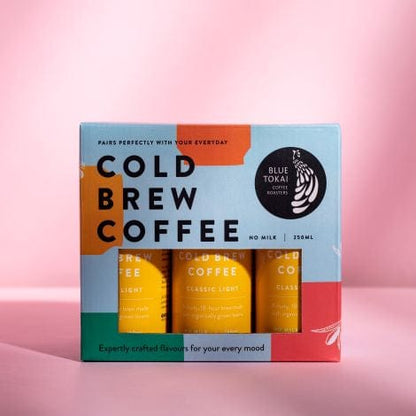 Blue Tokai Coffee Roasters Cold brew cans 250ml each / Pack of 6 Blue Tokai Classic Light Cold Brew Cans (pack of 2 and 6)