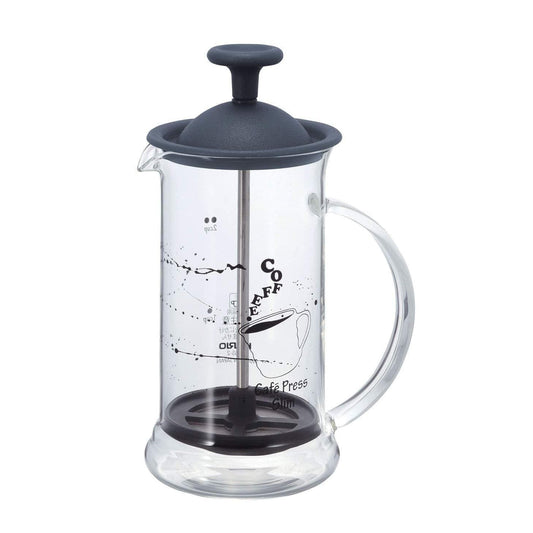 Hario Manual Brewing Hario Café Press Slim S, Glass French Press, 240ml- Perfect Gift for Coffee Lovers
