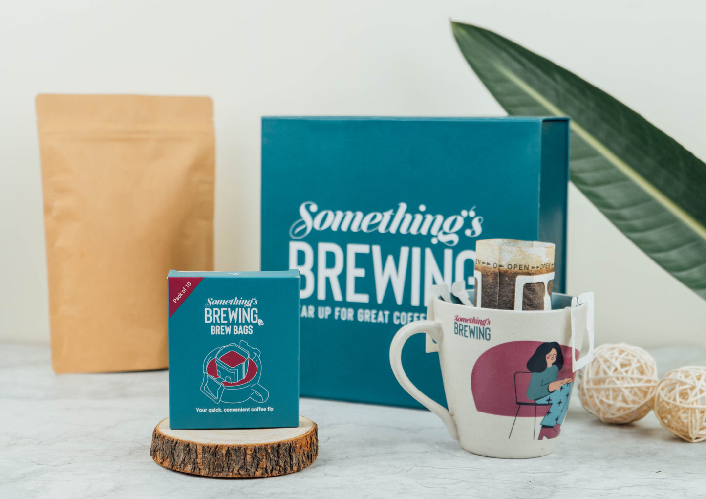 Somethings Brewing Gift box All in one coffee starter gift box
