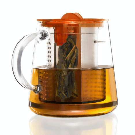 Finum Tea Amber Finum Glass Tea Brewing Pot, 800 ml