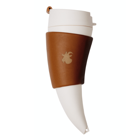 Goat Story Accessories 470ml Goat Story Travel Mug, Brown Leather, 470 ml