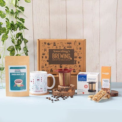 Somethings Brewing Store Hug in a Cup Kit Hamper