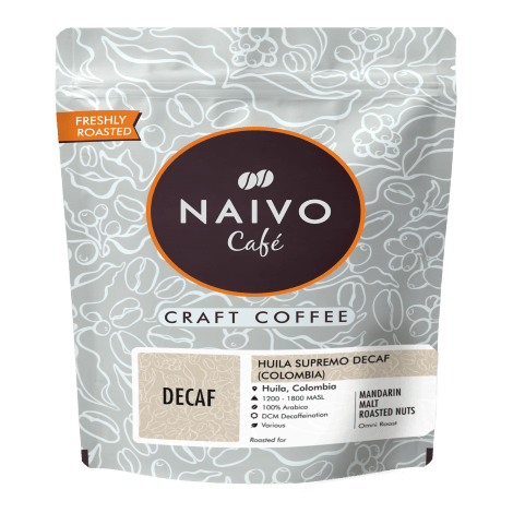 Naivo Ground And Whole Coffee Naivo Supremo Decaf (Colombia) Decaf