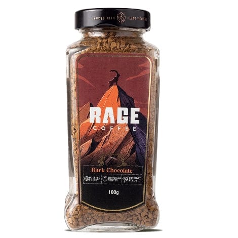 Rage Coffee Instant coffee 100gms / Dark Chocolate Rage Instant Coffee - 50 and 100gms