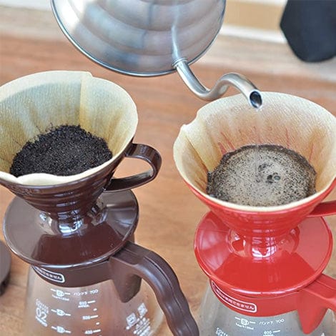 Hario Hario V60 Coffee Server 02 Set, Manual Brewer with Server, 700ml - Brown