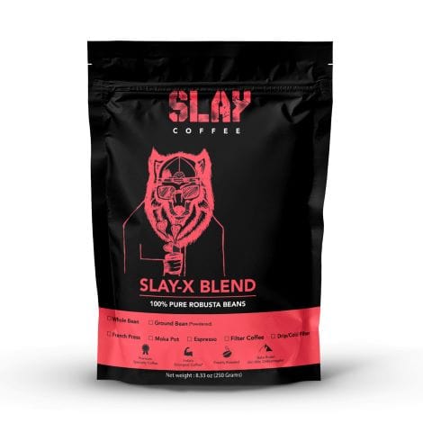 Slay Coffee Ground And Whole Coffee 250 grams SLAY Coffee Robusta Coffee Beans (SLAY X)| Freshly Roasted| India's Strongest Coffee