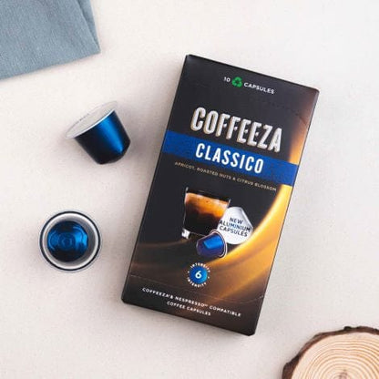 Coffeeza Coffee capsules Coffeeza Classico Aluminum Coffee Capsule- Nespresso Compatible Coffee Pods