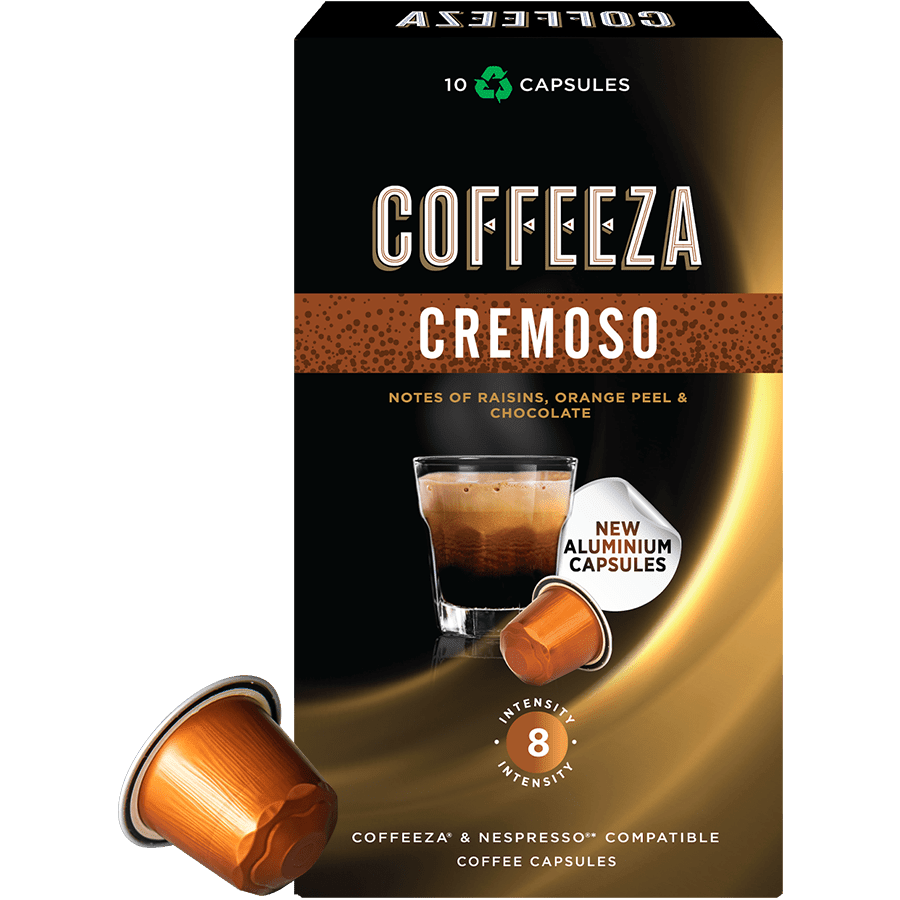Cremoso Coffee Capsules, Nespresso Compatible | Coffeeza - Something's Brewing
