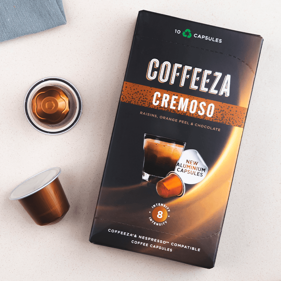 Cremoso Coffee Capsules, Nespresso Compatible | Coffeeza - Something's Brewing