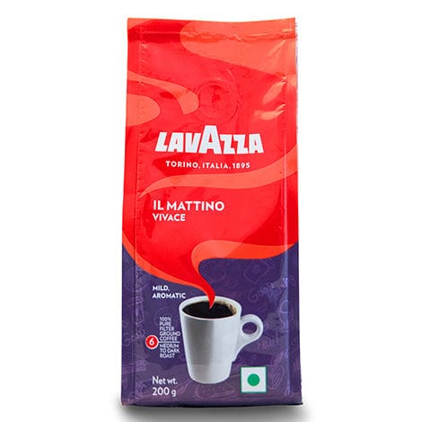 Lavazza Coffee 200gms / Ground coffee Lavazza IL Mattino Vivace Coffee Powder-200g