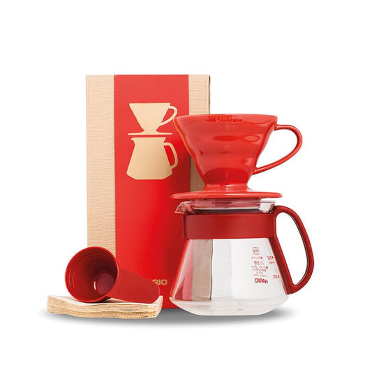 Hario manual brewing Hario Color Dripper & Pot  Red