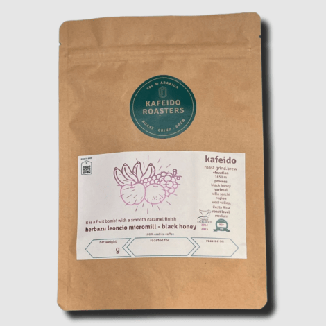 Kafeido Coffee Ground And Whole Beans Kafeido Herbazu Leoncio Micromill - Villa Sarchi, Black Honey - Medium Roast