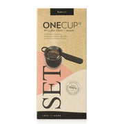 One Cup Coffee Brewer Set, 60 Paper Filters and 1 Cup Mount | Finum - Something's Brewing